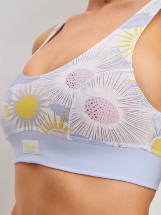 DAMEN Bustier, harmony blue print