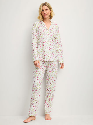 DAMEN Pyjama, harmony blue print