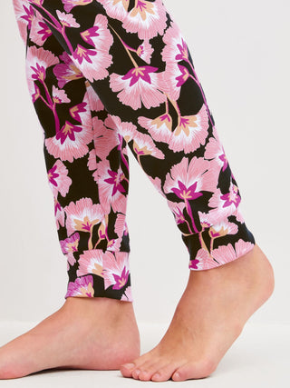 DAMEN Pyjama mit Bündchen