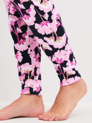 DAMEN Pyjama mit Bündchen
