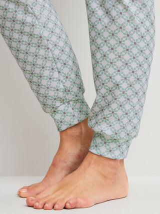 DAMEN Pyjama mit Bündchen