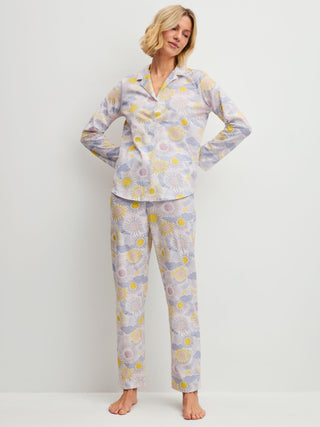 DAMEN Pyjama, harmony blue print