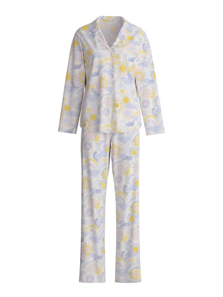 DAMEN Pyjama, harmony blue print