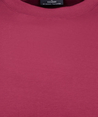 Pima T-Shirt Rundhals mit Bündchen