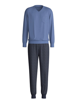 HERREN Pyjama mit Bündchen