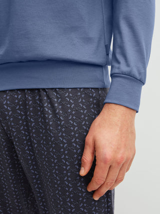 HERREN Pyjama mit Bündchen