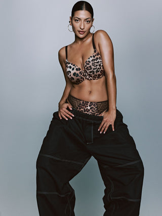GIGANNI Leopard bloom Unterlegter BH Herzform
