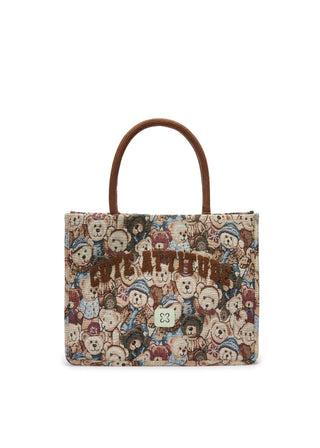 Shopper mit Teddy-Bär-Motiven