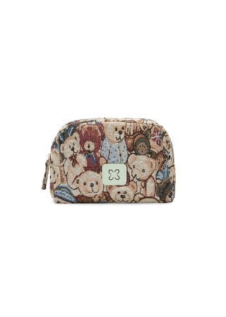 Kosmetiktasche mit Teddy-Bär-Motiven (3er-Pack)