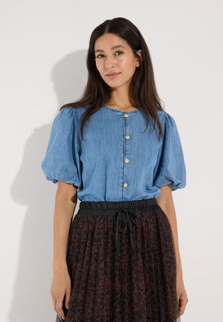 Jeansbluse