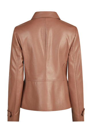 Blazer aus weichem Faux Leather