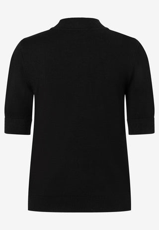 Turtleneck-Pullover mit kurzen Ärmeln