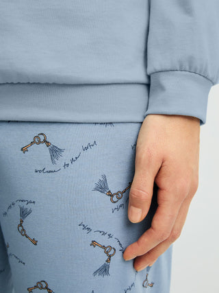 DAMEN Pyjama mit Bündchen