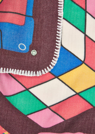 Weiches Tuch mit 80's Print