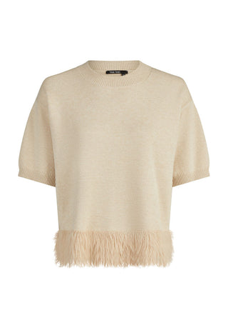 Pullover mit Pelz-Kante