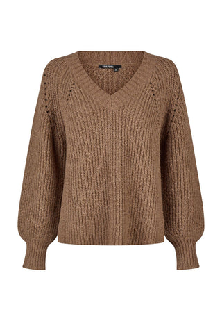 Pullover mit Metallic-Mischung