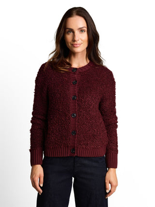 Loose Fit Bouclé Cardigan