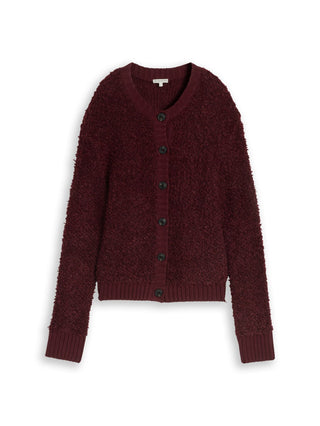 Loose Fit Bouclé Cardigan