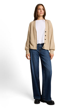Oversize Cardigan mit V-Ausschnitt