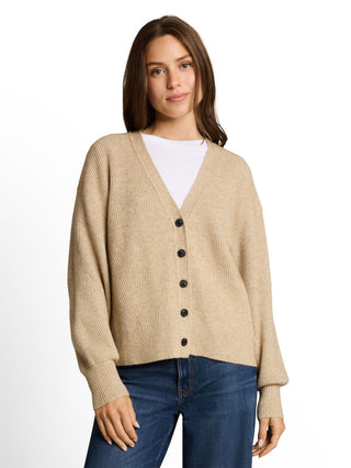 Oversize Cardigan mit V-Ausschnitt