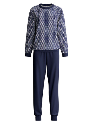 DAMEN Pyjama mit Bündchen