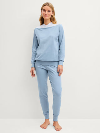 DAMEN Pyjama mit Bündchen