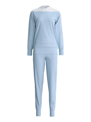 DAMEN Pyjama mit Bündchen