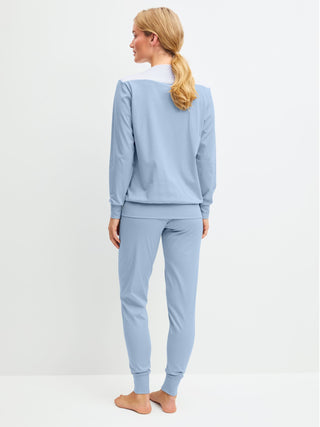 DAMEN Pyjama mit Bündchen