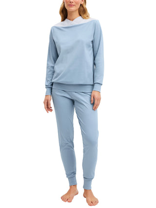 DAMEN Pyjama mit Bündchen