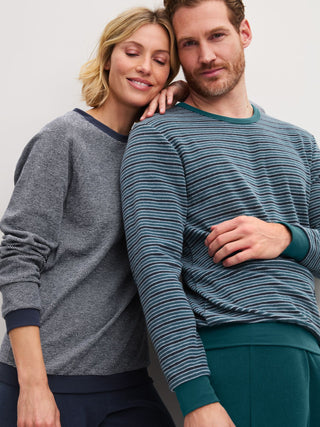 DAMEN Pyjama mit Bündchen