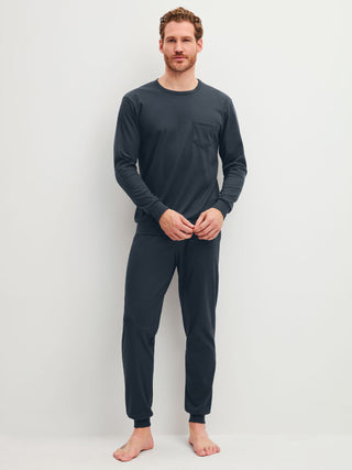 HERREN Pyjama mit Bündchen