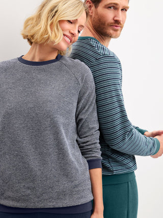 DAMEN Pyjama mit Bündchen