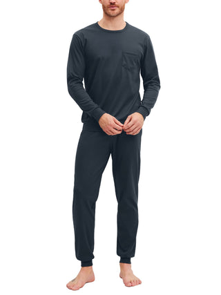 HERREN Pyjama mit Bündchen
