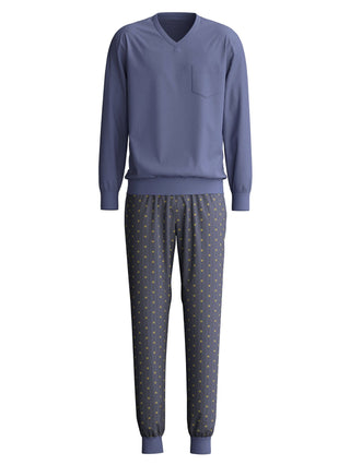 HERREN Pyjama mit Bündchen