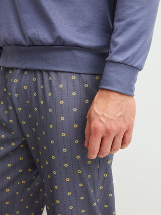 HERREN Pyjama mit Bündchen