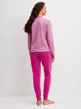 DAMEN Pyjama mit Bündchen