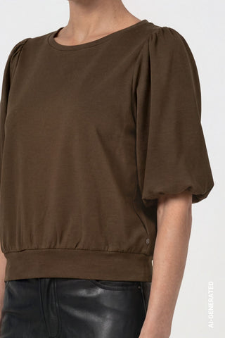 Sweatshirt mit Puffärmeln