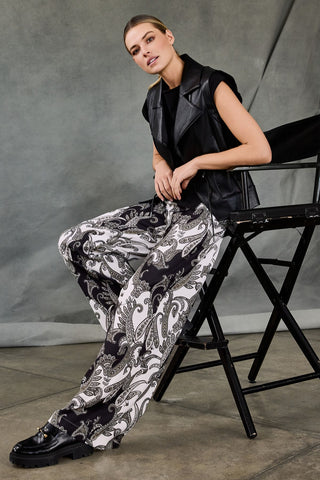 Palazzo Hose mit Paisley-Muster