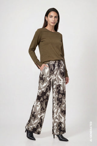 Langarmshirt mit Strassdetails