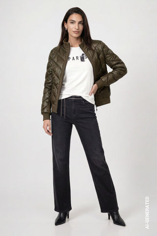 Jacke mit Neopren