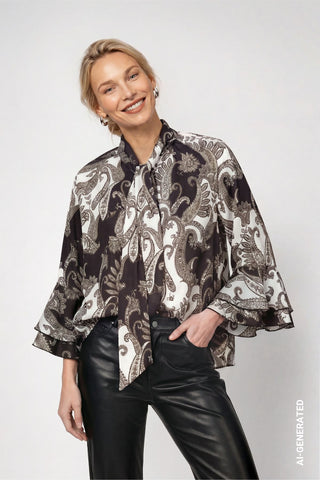 Bluse mit Paisleymuster