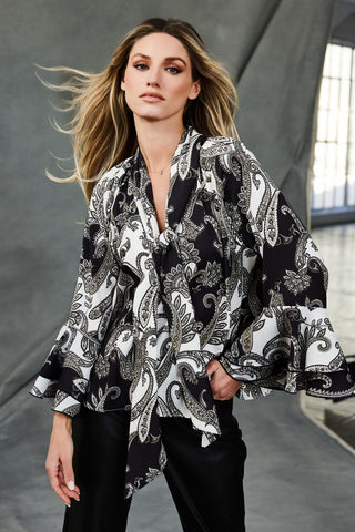 Bluse mit Paisleymuster