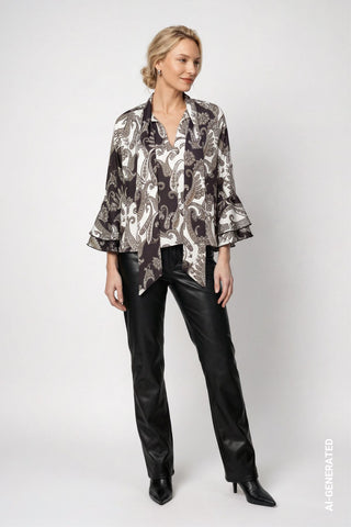 Bluse mit Paisleymuster