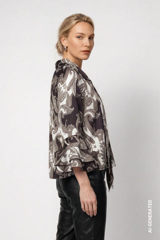 Bluse mit Paisleymuster