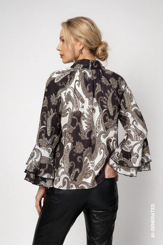 Bluse mit Paisleymuster