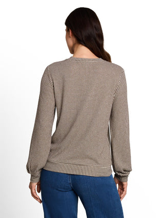 Cosy Langarmshirt mit Muster