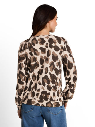 Cosy Langarmshirt mit Muster