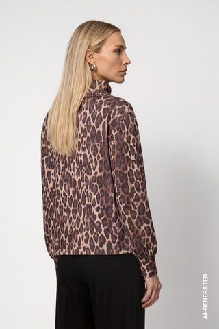 Sweatshirt mit Leomuster