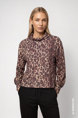 Sweatshirt mit Leomuster