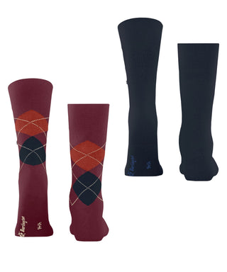 Burlington Everyday Argyle Mix 2-Pack Herren